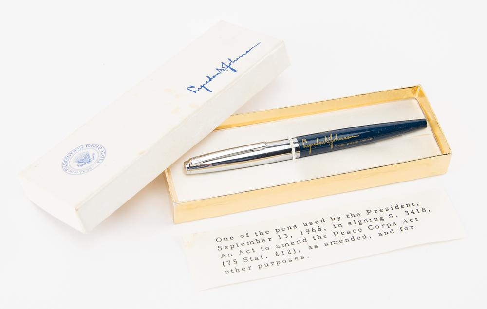 Lot 66 Lyndon B. Johnson Peace Corps Bill Signing Pen