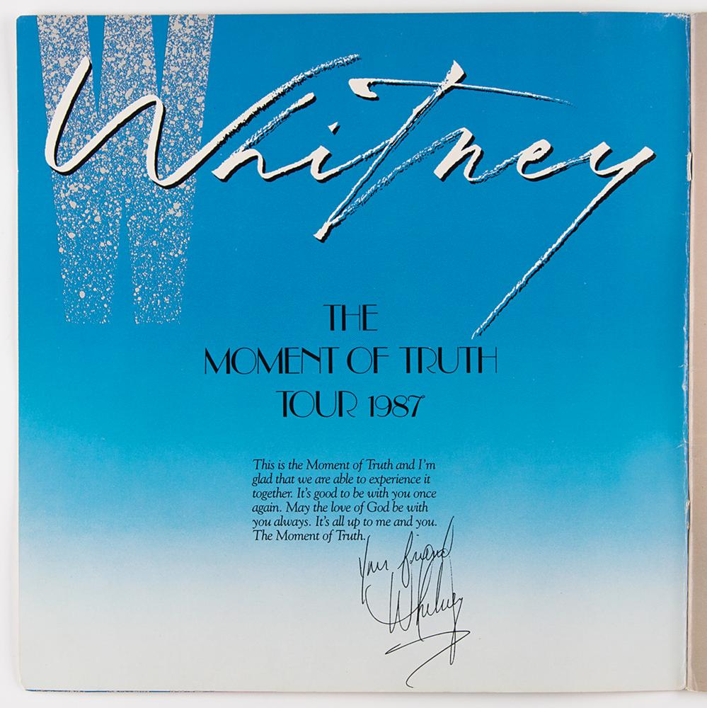 Whitney Houston Signed Billboard Chart | RR Auction