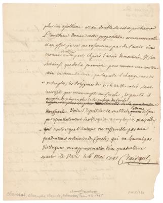 Lot #193 Alexis Clairaut Autograph Document Signed - Image 2