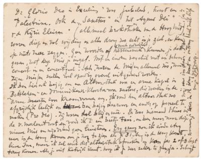 Lot #506 Jan Toorop Autograph Letter Signed - Image 2