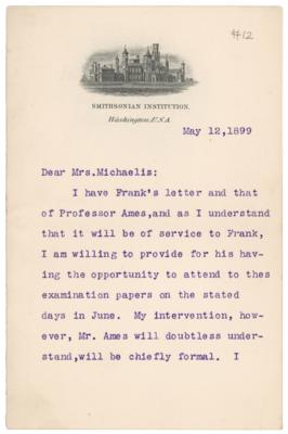Lot #384 Samuel P. Langley Typed Letter Signed - Image 1