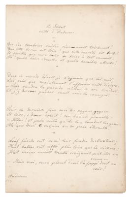 Lot #530 Hans Christian Andersen Autograph Manuscript Signed - Image 1