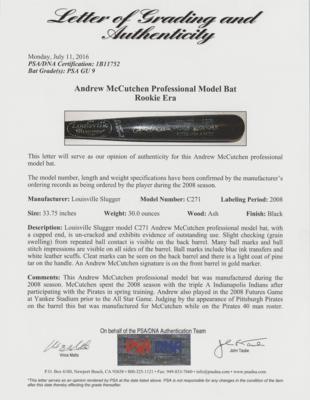 Lot #840 Andrew McCutchen's Game-Used Baseball Bat Game-Used Bat - Image 2