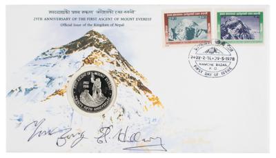 Lot #219 Edmund Hillary and Tenzing Norgay Signed