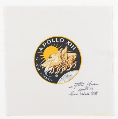 Lot #440 Fred Haise Signed Beta Patch