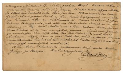 Lot #476 Edvard Grieg Autograph Letter Signed - Image 1