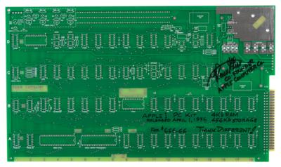 Lot #166 Apple: Ronald Wayne Signed Apple-1