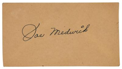 Lot #841 Joe Medwick Signature