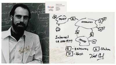 Lot #189 Vint Cerf (3) Signed Items