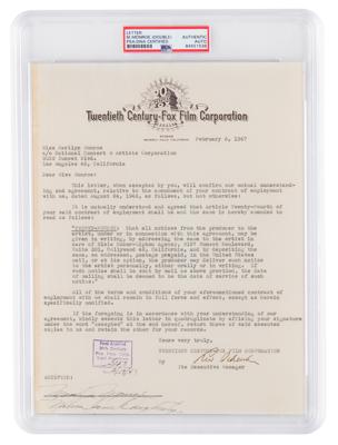 Lot #737 Marilyn Monroe: Scarce, early document