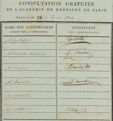 Lot #138 Joseph Guillotin Document Signed - Image 2