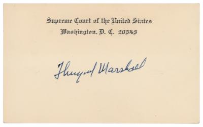 Lot #251 Thurgood Marshall Signature