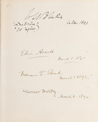 Lot #145 British Notables Signed Guest Book from