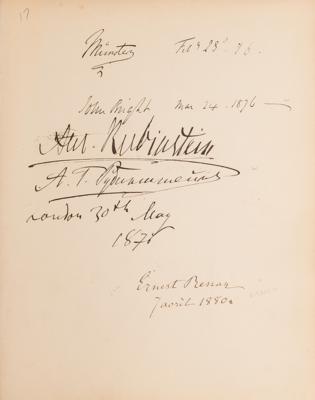 Lot #145 British Notables Signed Guest Book from W. & D. Downey: 19th-century guestbook from W. & D. Downey's studio, signed by hundreds including Caruso, Barnum, Hardy, and Shaw - Image 10