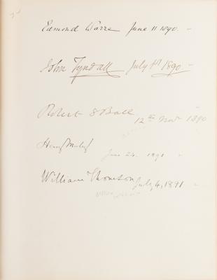 Lot #145 British Notables Signed Guest Book from W. & D. Downey: 19th-century guestbook from W. & D. Downey's studio, signed by hundreds including Caruso, Barnum, Hardy, and Shaw - Image 11