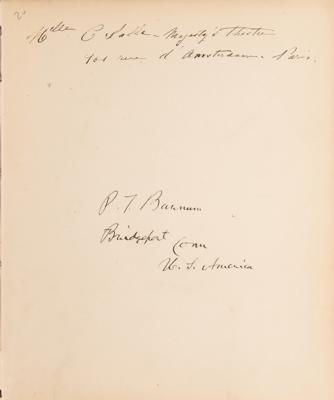 Lot #145 British Notables Signed Guest Book from W. & D. Downey: 19th-century guestbook from W. & D. Downey's studio, signed by hundreds including Caruso, Barnum, Hardy, and Shaw - Image 5