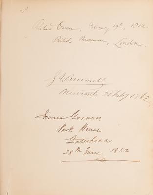 Lot #145 British Notables Signed Guest Book from W. & D. Downey: 19th-century guestbook from W. & D. Downey's studio, signed by hundreds including Caruso, Barnum, Hardy, and Shaw - Image 7