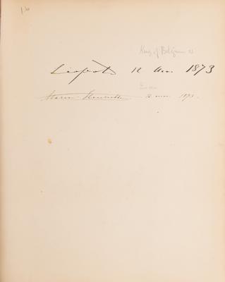 Lot #145 British Notables Signed Guest Book from W. & D. Downey: 19th-century guestbook from W. & D. Downey's studio, signed by hundreds including Caruso, Barnum, Hardy, and Shaw - Image 9