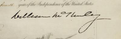 Lot #78 William McKinley Document Signed as President - Image 2