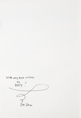 Lot #545 Dr. Seuss Signed Book - Image 2
