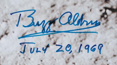 Lot #398 Buzz Aldrin Signed Oversized Photograph - Image 2