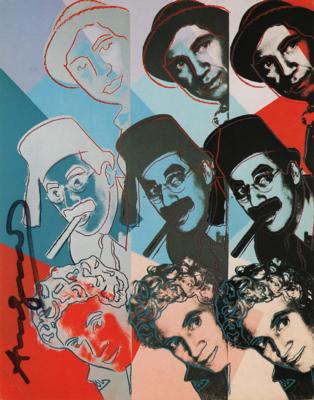 Lot #486 Andy Warhol Signed Promo Card