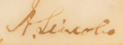 Lot #12 Abraham Lincoln: President Lincoln directs Capt. Dahlgren to examine a 