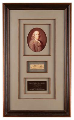 Lot #105 Benjamin Franklin Signature