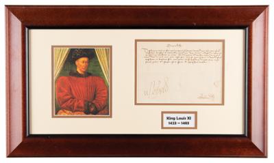 Lot #152 King Louis XI Letter Signed - Image 1