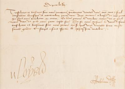 Lot #152 King Louis XI Letter Signed - Image 2