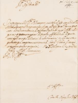 Lot #144 Pope Paul V Letter Signed - Image 2