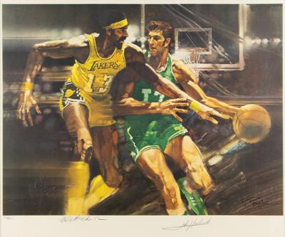 Lot #826 Wilt Chamberlain and John Havlicek Signed