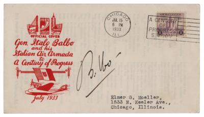Lot #382 Italo Balbo Signed Cover
