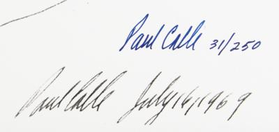 Lot #400 Buzz Aldrin and Paul Calle Signed Lithograph - Image 4