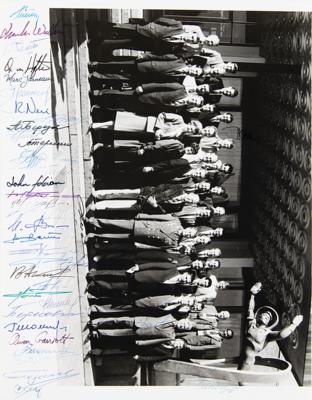 Lot #430 Cosmonauts and Astronauts Multi-Signed Photograph: From the Collection of Space Shuttle Astronaut John Fabian - Image 1