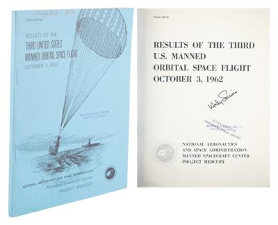 Lot #456 Wally Schirra Signed Mercury-Atlas 8 Results Booklet - Image 1