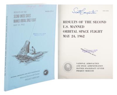 Lot #419 Scott Carpenter Signed Mercury-Atlas 7