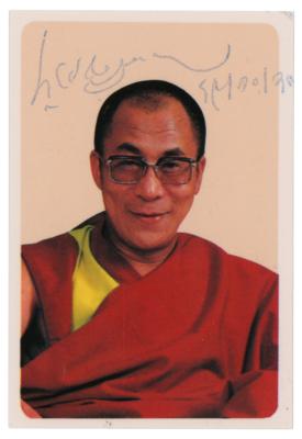 Lot #195 Dalai Lama Signed Photograph