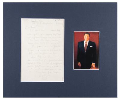 Lot #27 Ronald Reagan: Reagan on his lineage: 