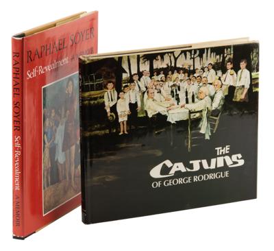 Lot #490 Artists: Raphael Soyer and George Rodrigue (2) Signed Books - Image 1