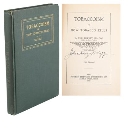 Lot #229 John Harvey Kellogg Signed Book