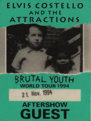 Lot #652 Elvis Costello and the Attractions Signed 1994 Set List - Image 2