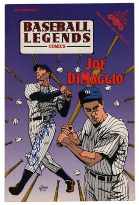 Lot #830 Joe DiMaggio Signed Comic Book