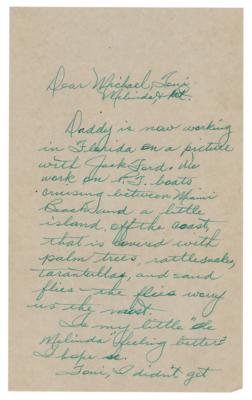 Lot #741 John Wayne: Wayne writes to his children