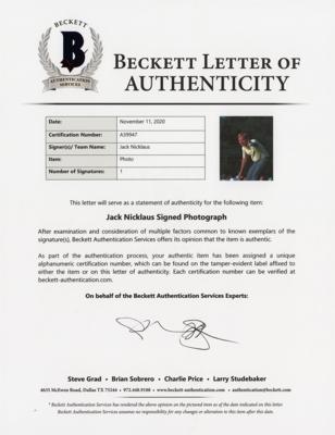 Lot #845 Jack Nicklaus Signed Photograph - Image 2