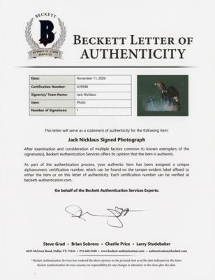 Lot #846 Jack Nicklaus Signed Photograph - Image 2