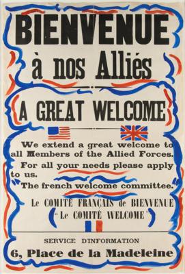 Lot #314 World War II Broadside: Liberation of