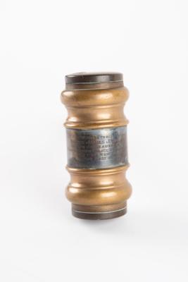 Lot #303 NYC Mayor James J. Walker's Ceremonial Brass Gavel - Image 2