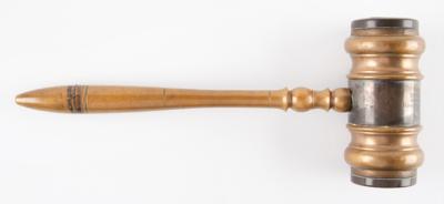Lot #303 NYC Mayor James J. Walker's Ceremonial Brass Gavel - Image 5