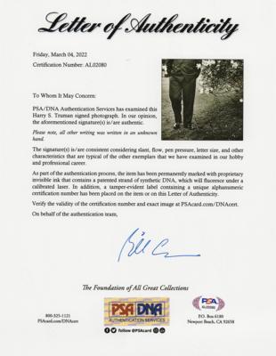 Lot #102 Harry S. Truman Signed Photograph - Image 2